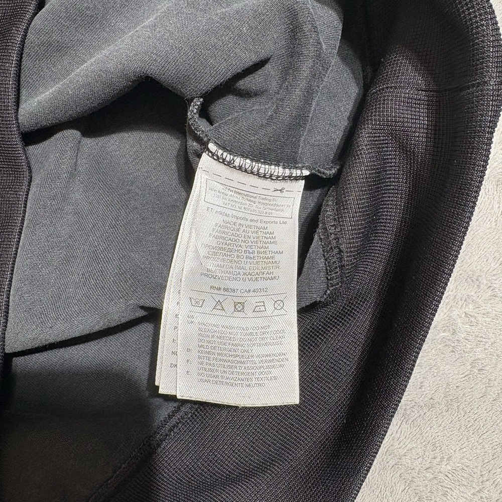 Adidas Sweatshirt Men's Medium Small Black TNT Tape Crew Trefoil Sleeve Logo - Picture 7 of 8